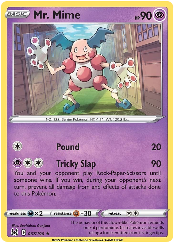Sword and Shield Lost Origin 067  Mr. Mime
