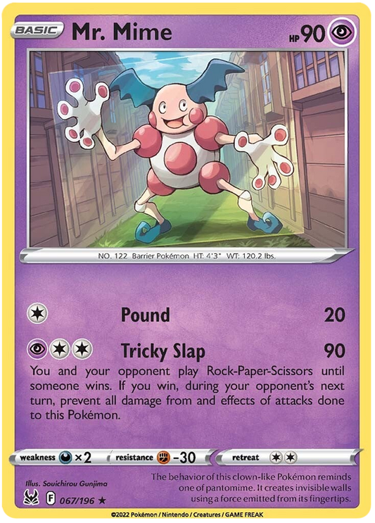 Sword and Shield Lost Origin 067  Mr. Mime