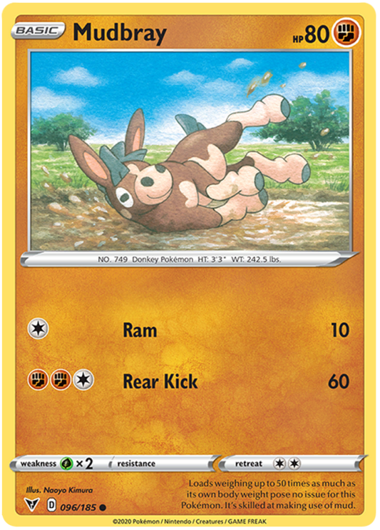Sword and Shield Vivid Voltage 096  Mudbray
