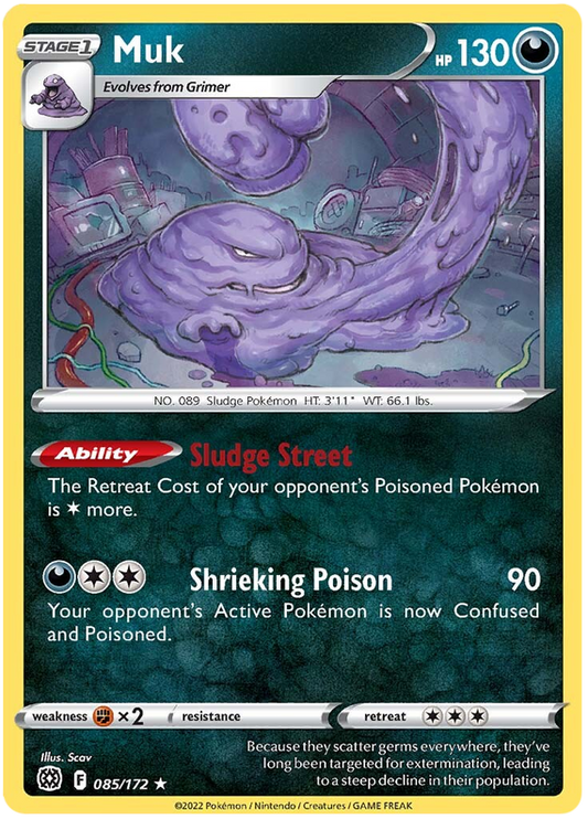 Sword and Shield Brilliant Stars 085  Muk