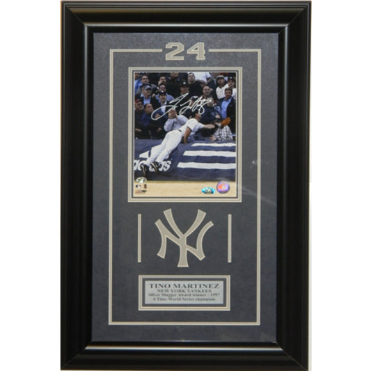 Tino Martinez Signed Autographed 8x10 Framed - walk-of-famesports