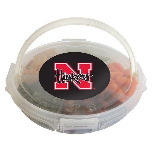Nebraska Cornhuskers Food Caddy with Lid