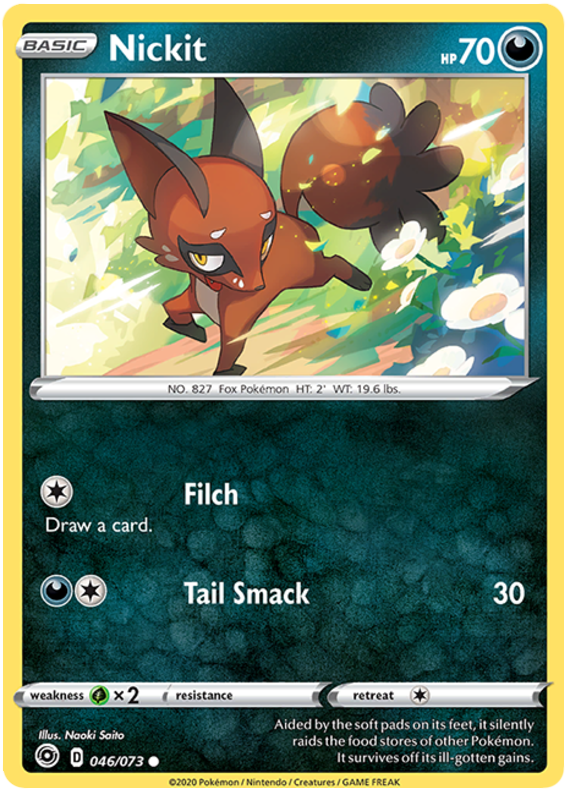 Sword and Shield Champion's Path 46  Nickit