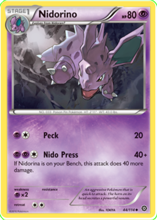 XY Steam Siege 044  Nidorino