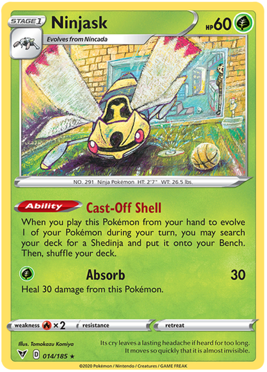 Sword and Shield Vivid Voltage 014  Ninjask