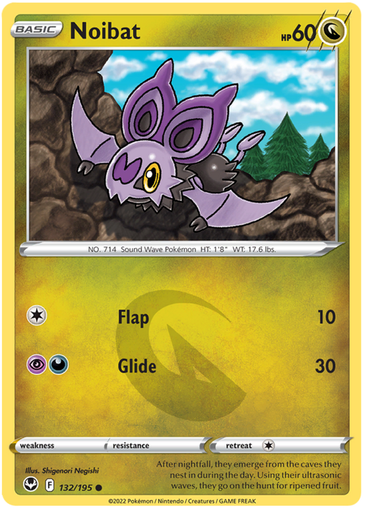 Sword and Shield Silver Tempest 132  Noibat