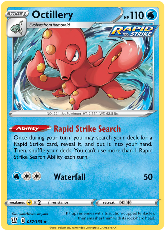 Sword and Shield Battle Styles 037  Octillery
