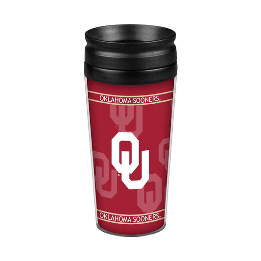 Oklahoma Sooners 14oz Full Wrap Travel Tumbler