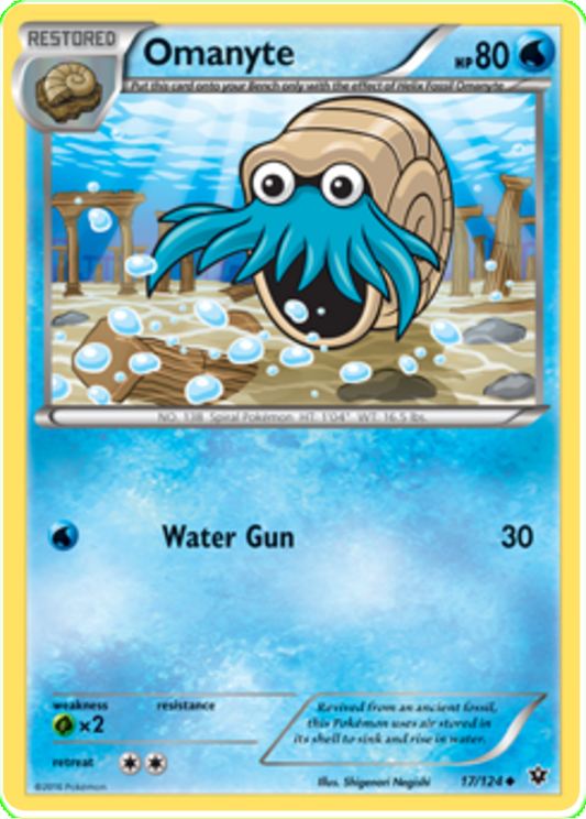 XY Fates Collide 017  Omanyte