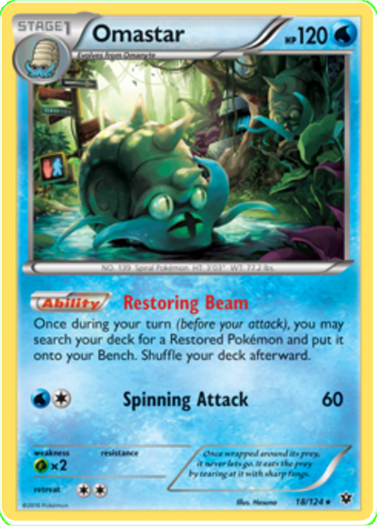 XY Fates Collide 018  Omastar