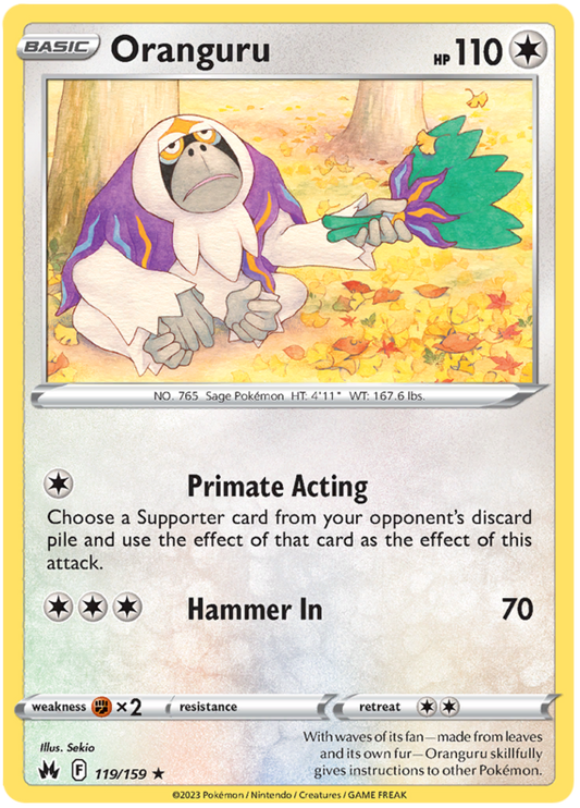 Sword and Shield Crown Zenith #119 Oranguru