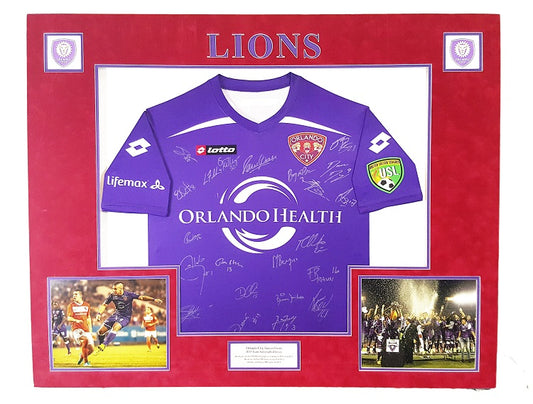 Orlando City Soccer Team Signed Jersey Matted