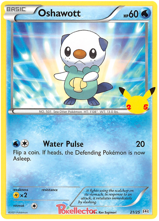Sword and Shield McDonald's 25th Anniversary 21  Oshawott