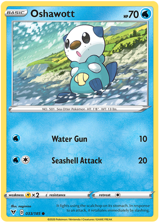 Sword and Shield Vivid Voltage 033  Oshawott