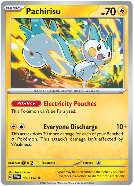 Scarlet and Violet Scarlet & Violet 068  Pachirisu