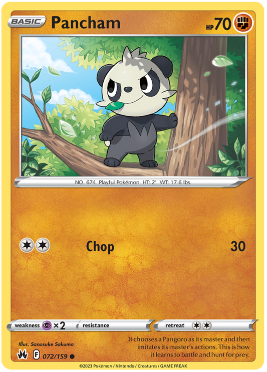 Sword and Shield Crown Zenith #72 Pancham