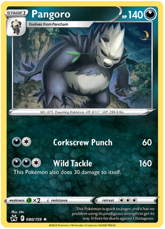 Sword and Shield Crown Zenith #80 Pangoro