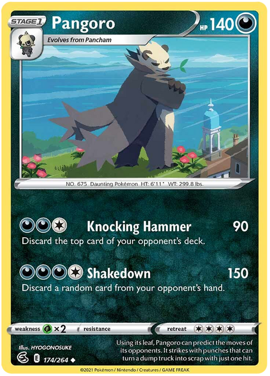 Sword and Shield Fusion Strike 174  Pangoro