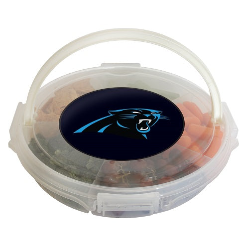 Carolina Panthers Food Caddy with Lid