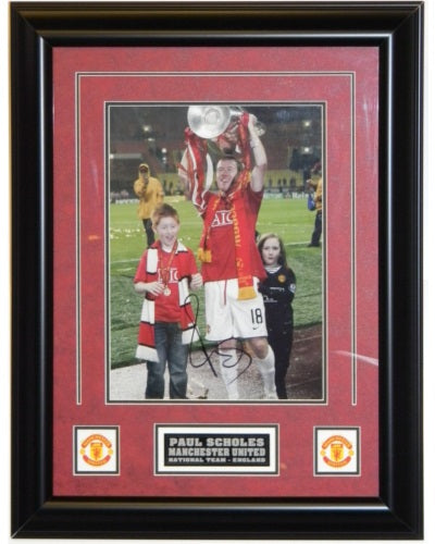 Paul Scholes Signed Autographed 8x10 Framed