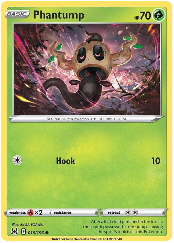 Sword and Shield Lost Origin 016  Phantump