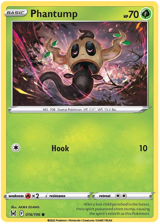 Sword and Shield Lost Origin 016  Phantump