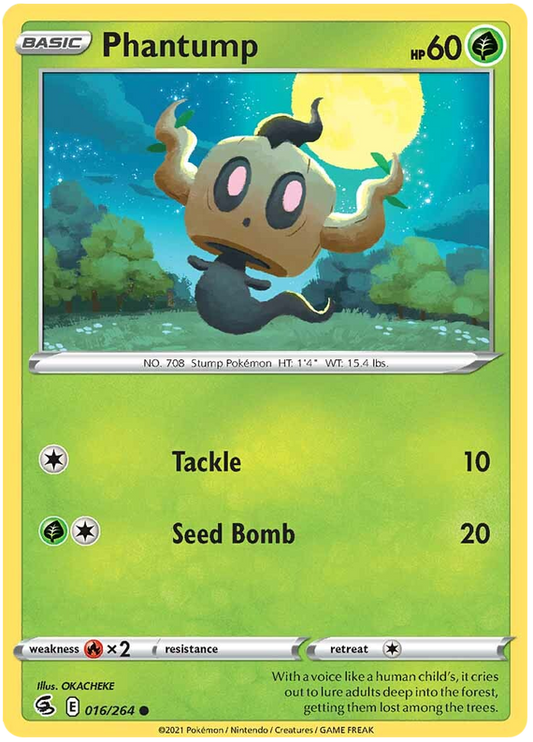 Sword and Shield Fusion Strike 016  Phantump