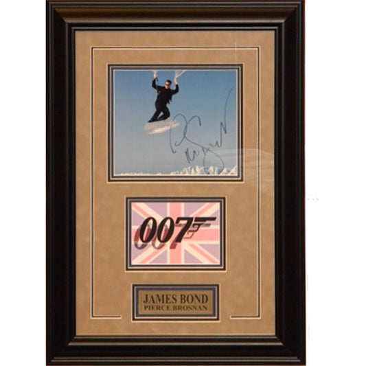 Pierce Brosnan Autographed 8x10 Framed as James Bond 007
