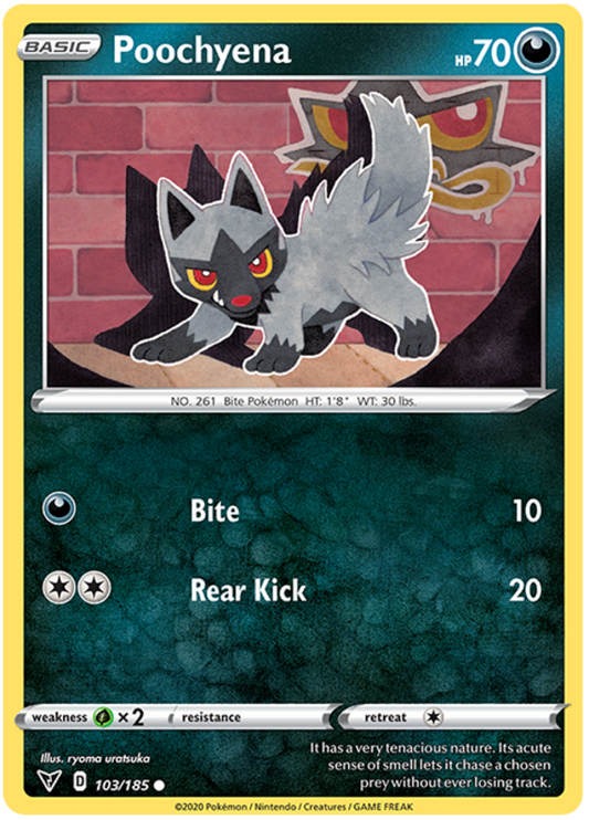 Sword and Shield Vivid Voltage 103  Poochyena