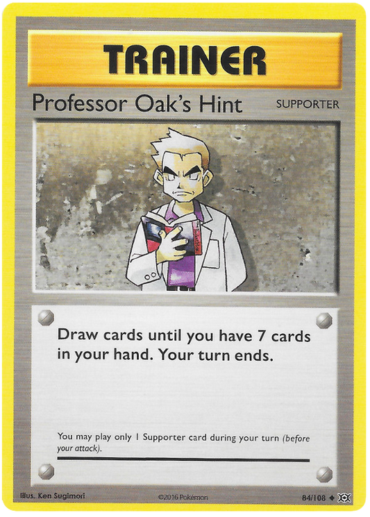 XY Evolutions 084  Professor Oak's Hint