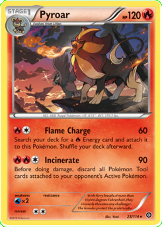 XY Steam Siege 023  Pyroar