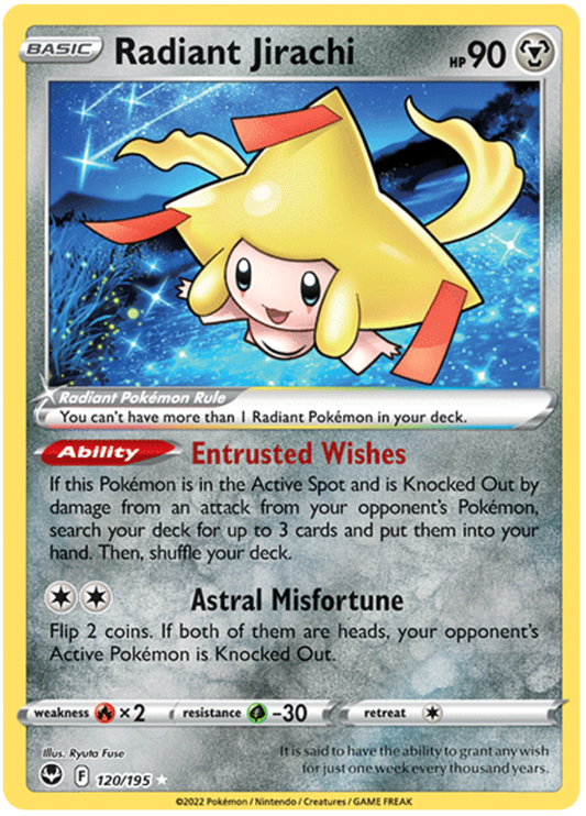 Sword and Shield Silver Tempest 120  Radiant Jirachi