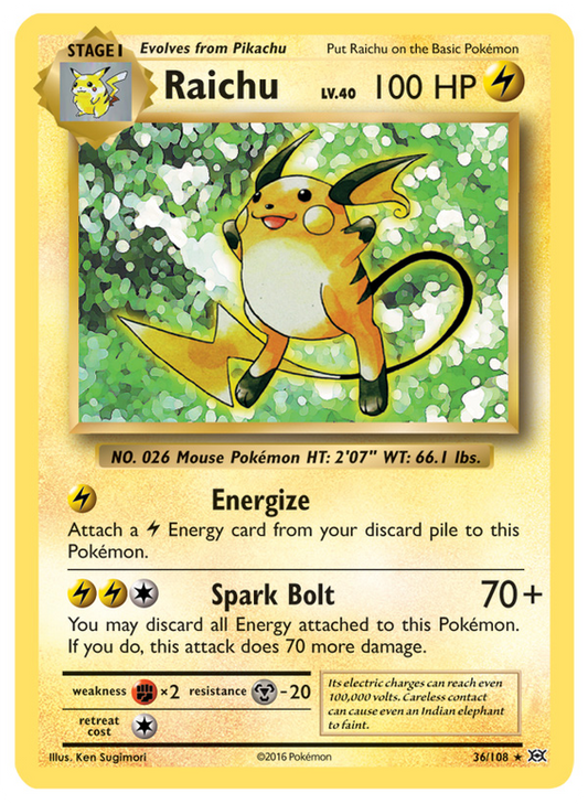 XY Evolutions 036  Raichu