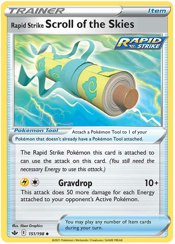 Sword and Shield Chilling Reign 151  Rapid Strike Scroll of the Skies