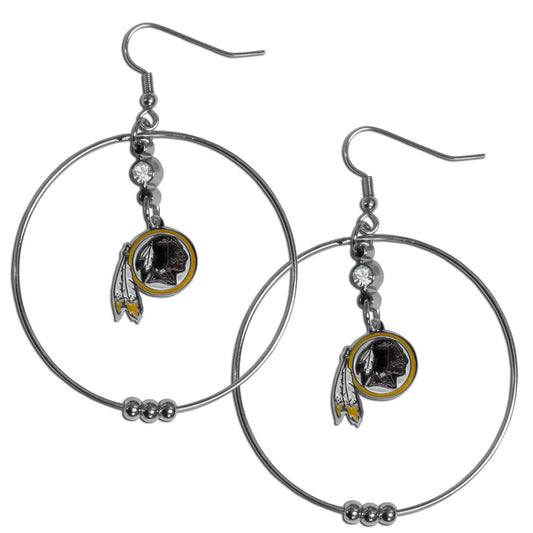 Washington Commanders 2" Hoop Earrings - walk-of-famesports