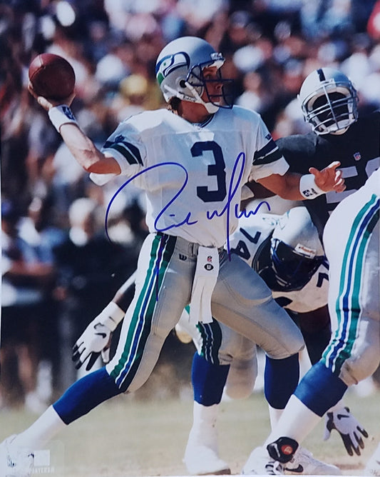 Rick Mirer  Signed Autographed 8x10