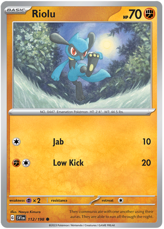 Scarlet and Violet Scarlet & Violet 112  Riolu