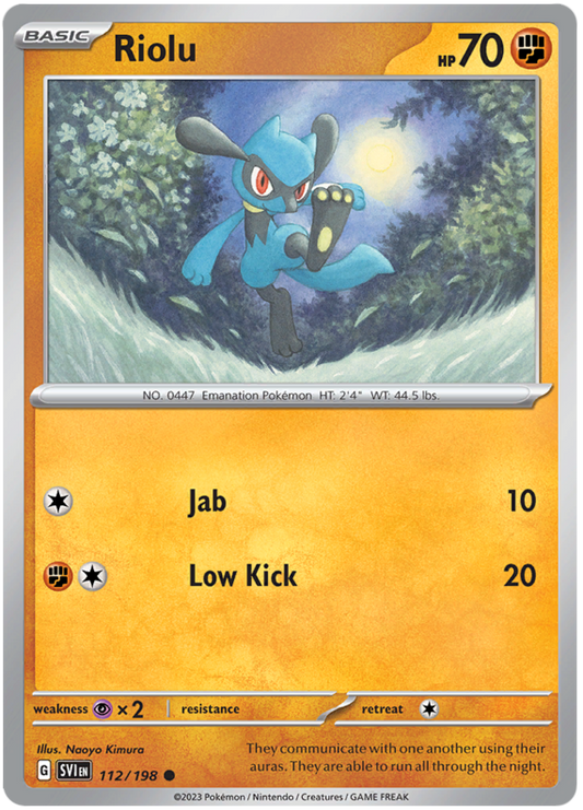 Scarlet and Violet Scarlet & Violet 112  Riolu