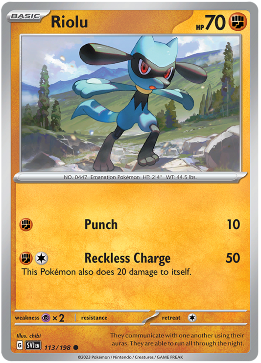 Scarlet and Violet Scarlet & Violet 113  Riolu