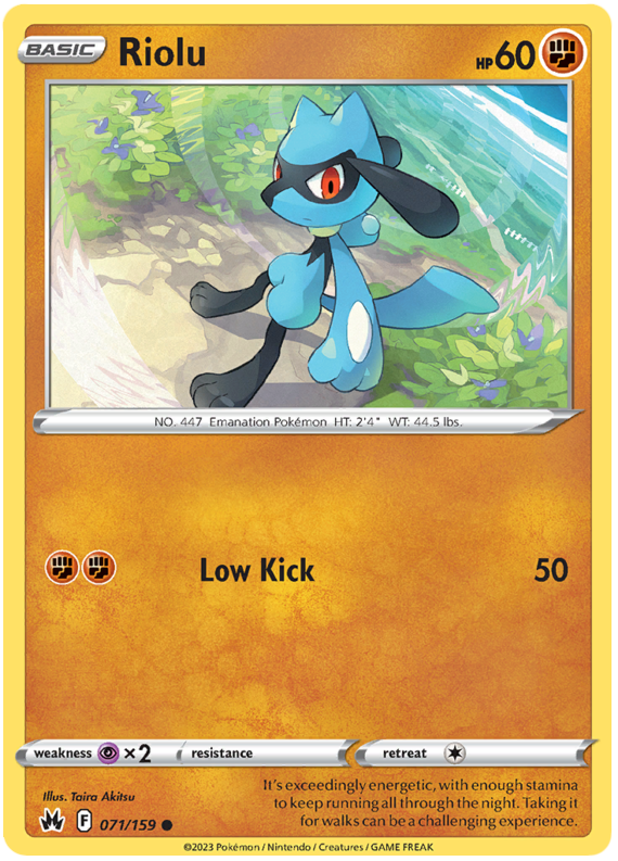Sword and Shield Crown Zenith #71 Riolu