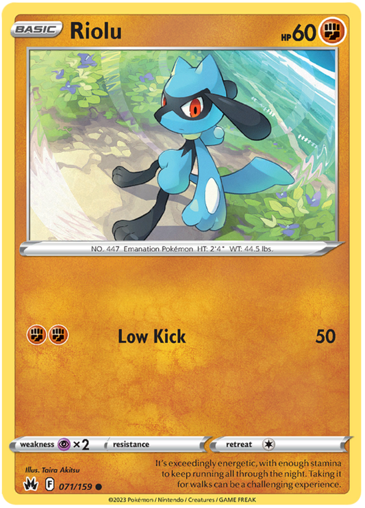 Sword and Shield Crown Zenith #71 Riolu