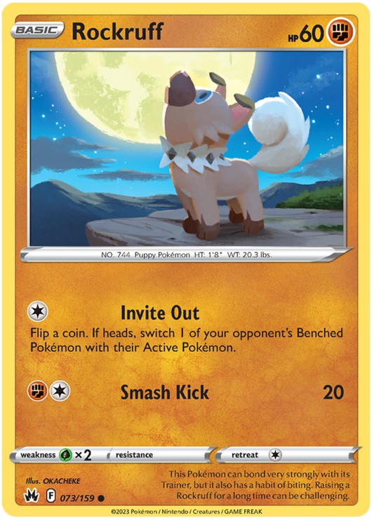 Sword and Shield Crown Zenith #73 Rockruff