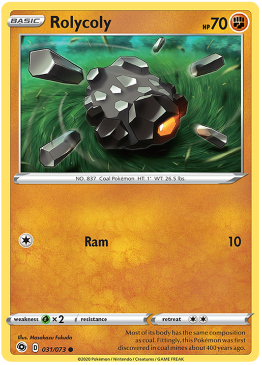 Sword and Shield Champion's Path 31  Rolycoly
