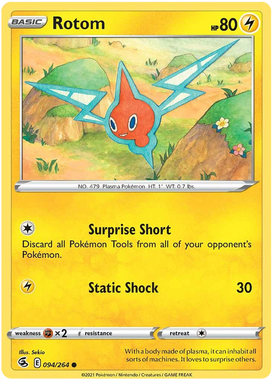 Sword and Shield Fusion Strike 094  Rotom