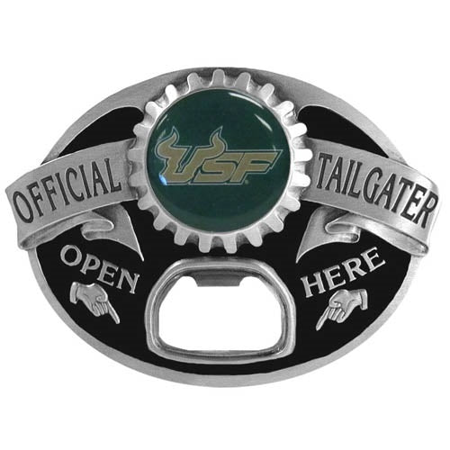 USF Bulls Tailgater Belt Buckle Bottle Opener - walk-of-famesports