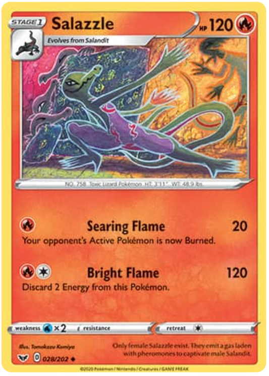 Sword and Shield Sword & Shield 028  Salazzle