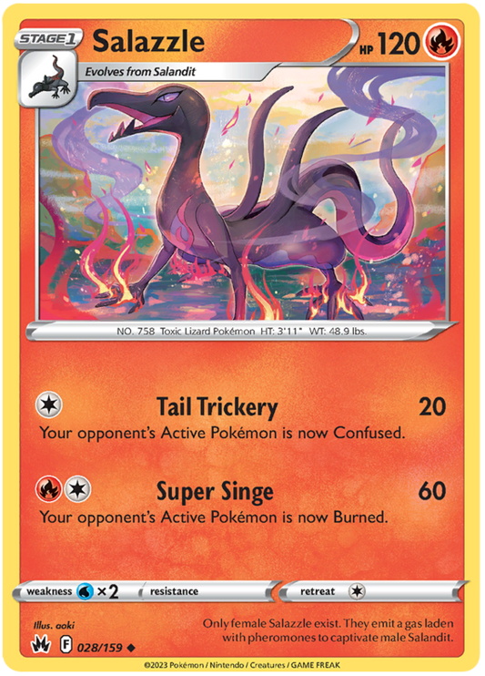 Sword and Shield Crown Zenith #28 Salazzle