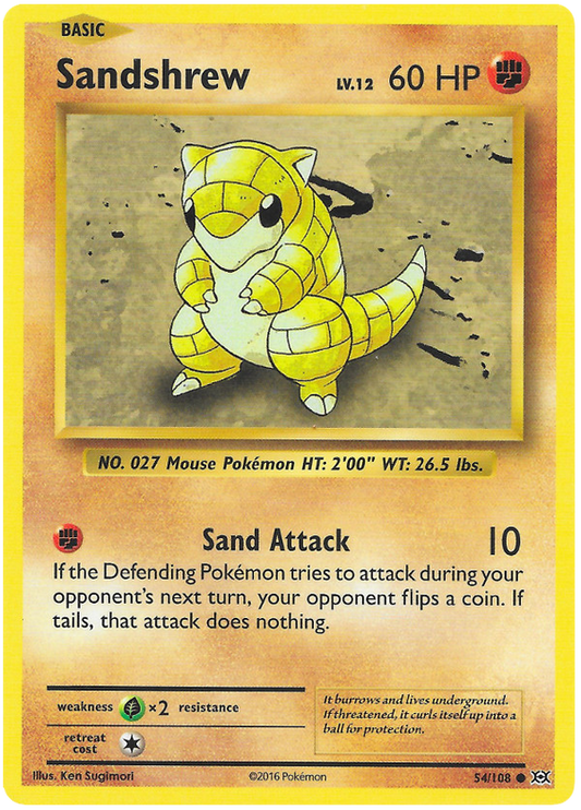 XY Evolutions 054  Sandshrew