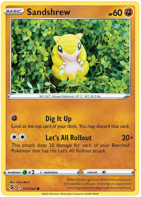 Sword and Shield Fusion Strike 131  Sandshrew