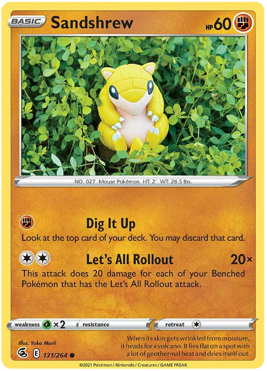 Sword and Shield Fusion Strike 131  Sandshrew
